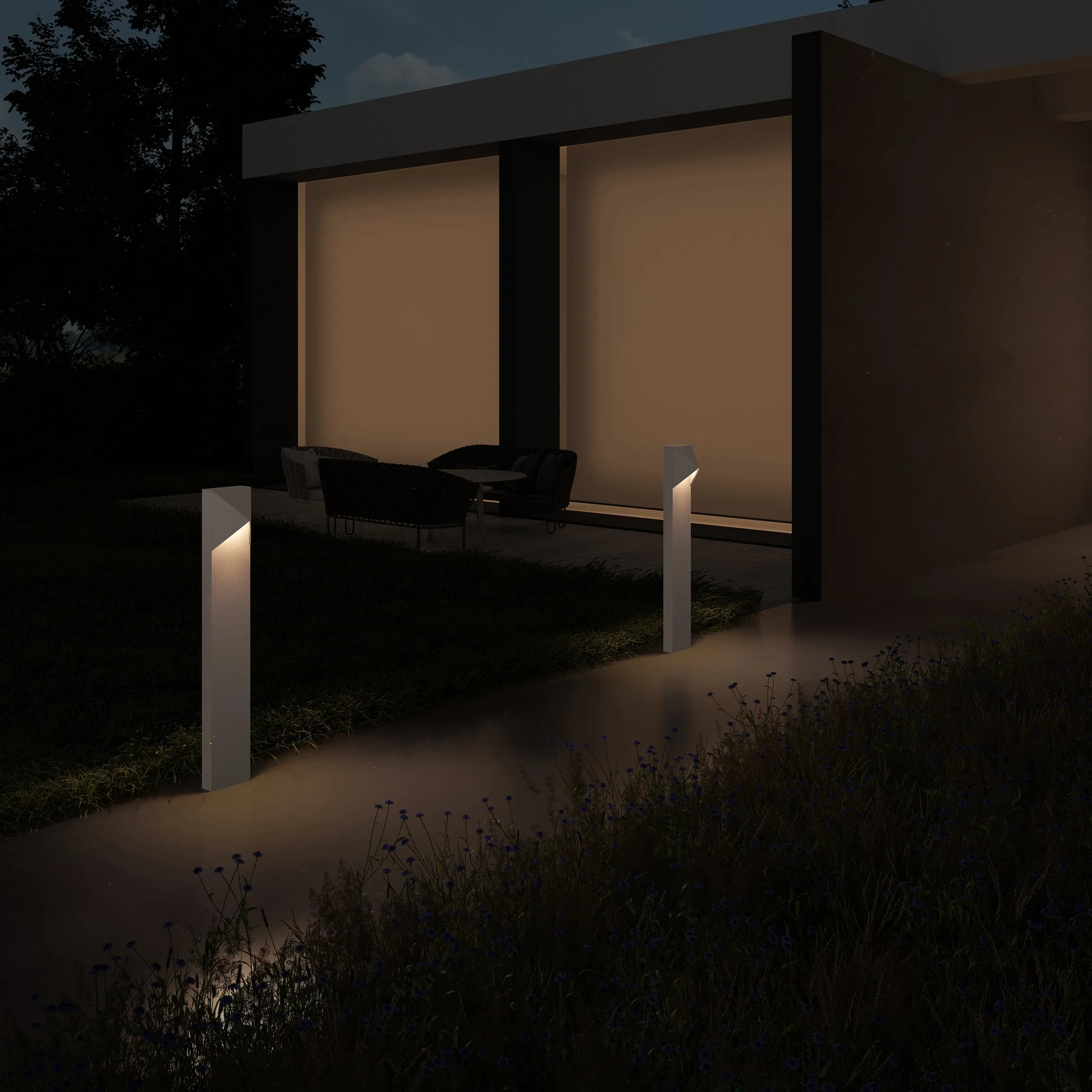 Inside-Out® Triform Compact 1-Light LED Bollard