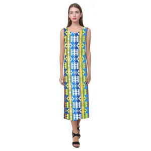 Inside the Council Lodge Phaedra Sleeveless Open Fork Long Dress