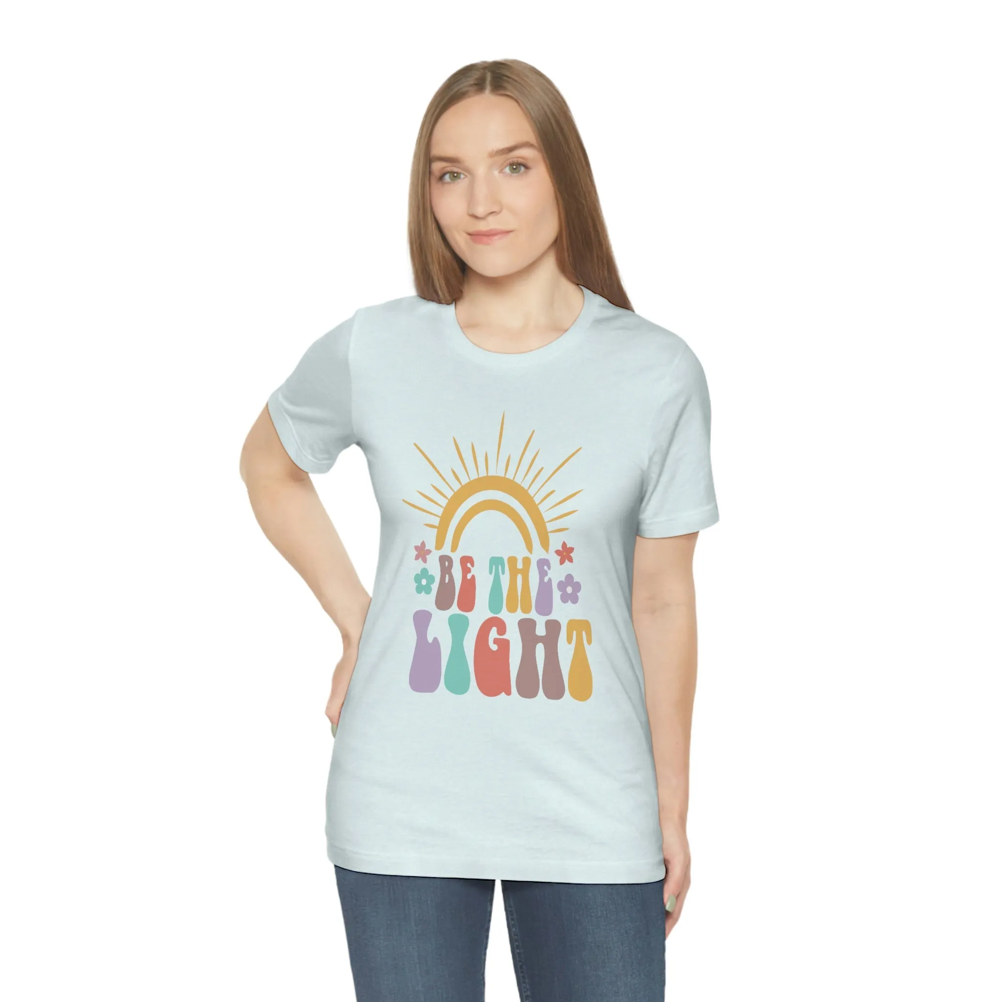 Inspirational Shirt Be The Light Bella Canvas 3001 Unisex Jersey Short Sleeve Tee