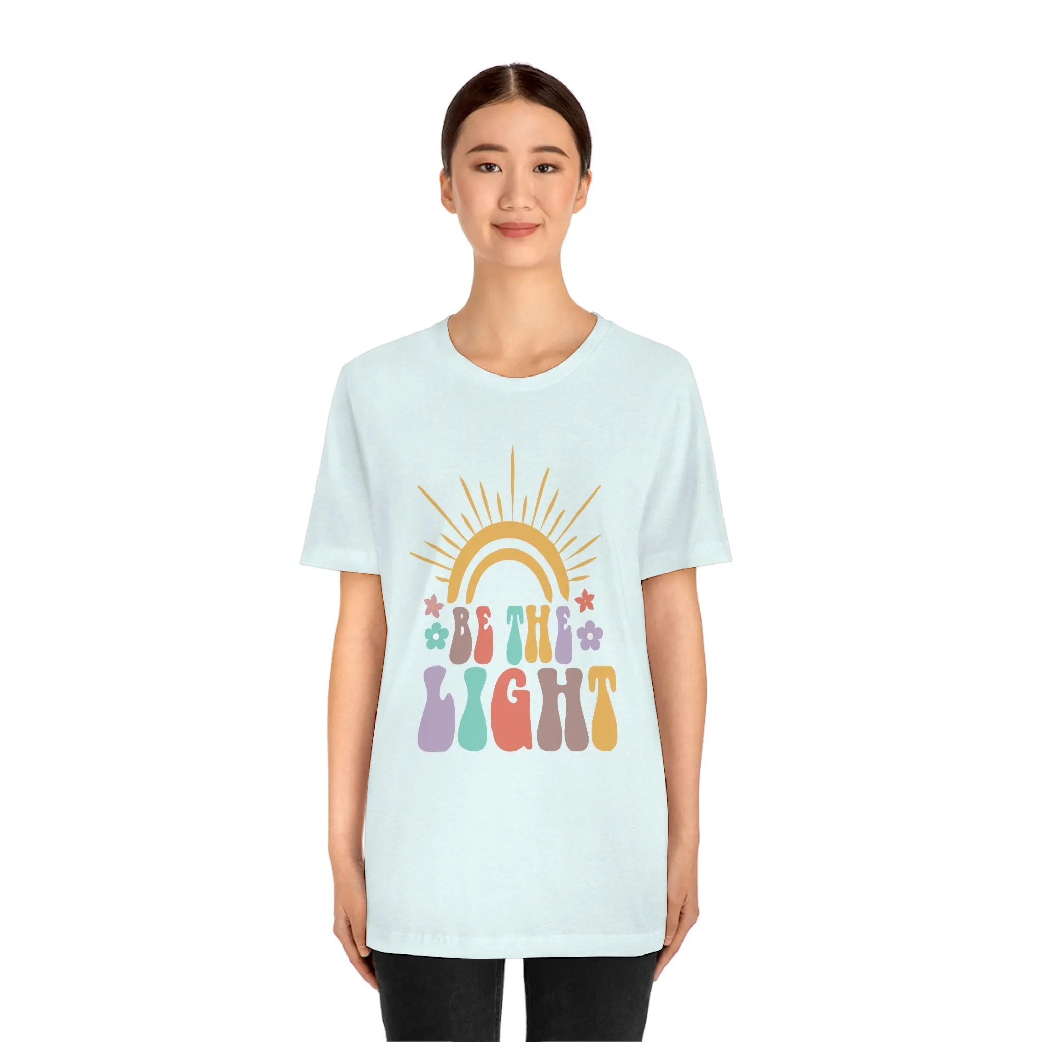 Inspirational Shirt Be The Light Bella Canvas 3001 Unisex Jersey Short Sleeve Tee