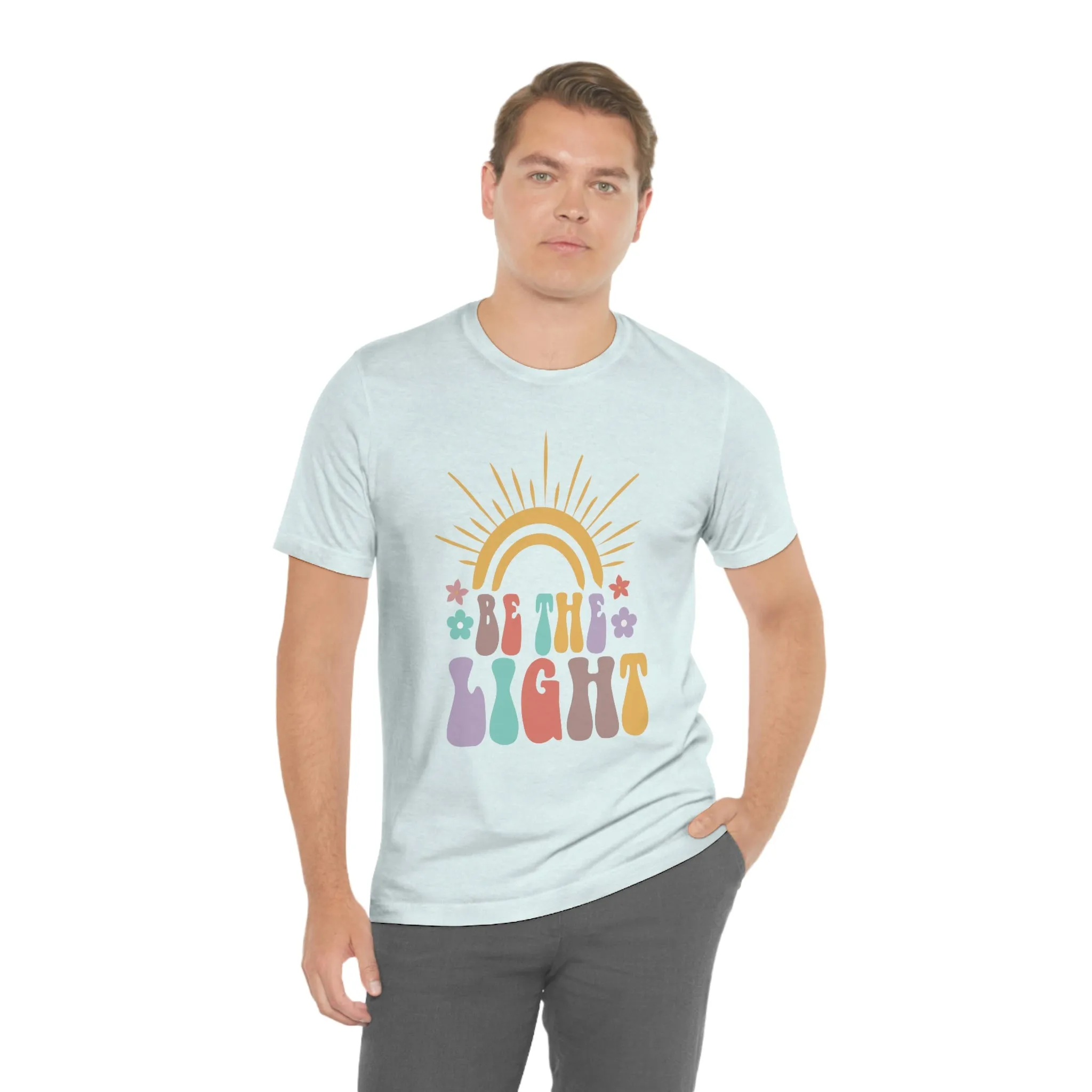 Inspirational Shirt Be The Light Bella Canvas 3001 Unisex Jersey Short Sleeve Tee