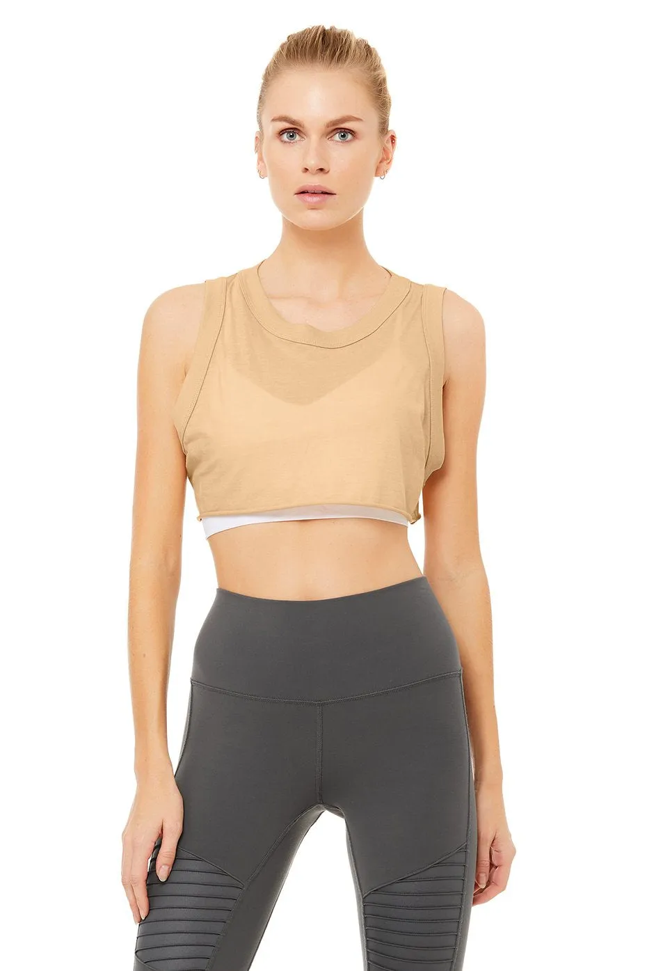 Inspire Crop Tank - Putty