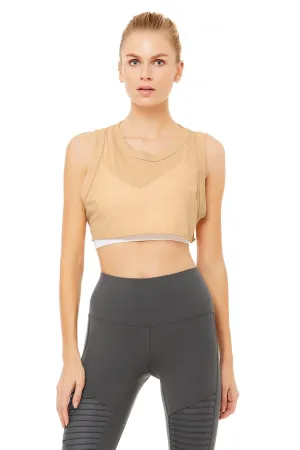 Inspire Crop Tank - Putty