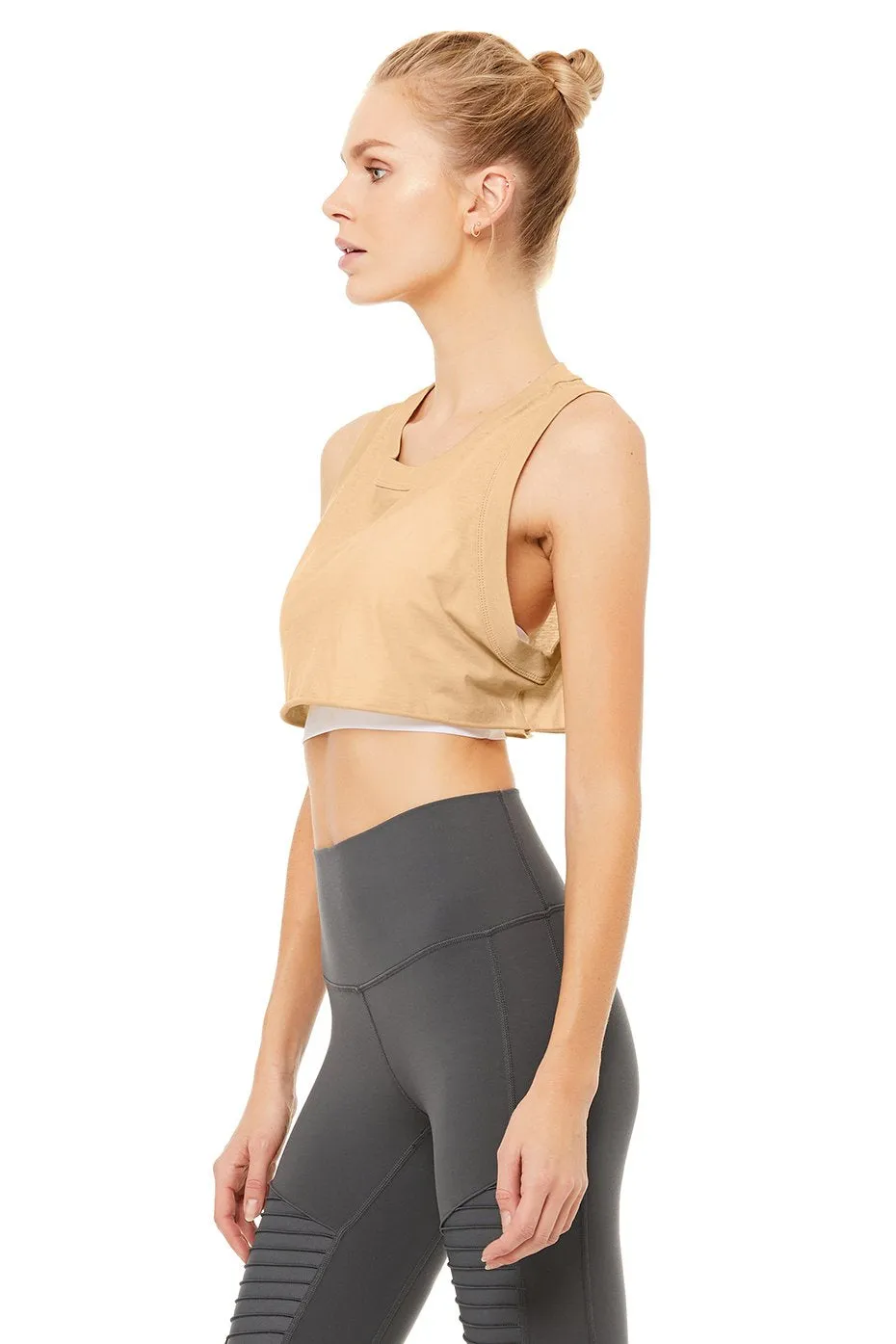 Inspire Crop Tank - Putty