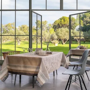 Instant Bucolique Beige Tablecloths by Le Jacquard Français