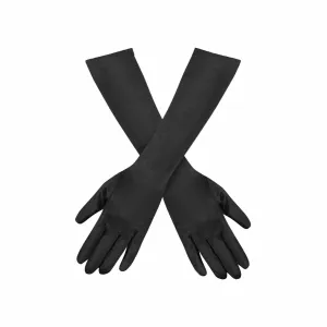 Instant Shipping! 15in Long Satin Gloves