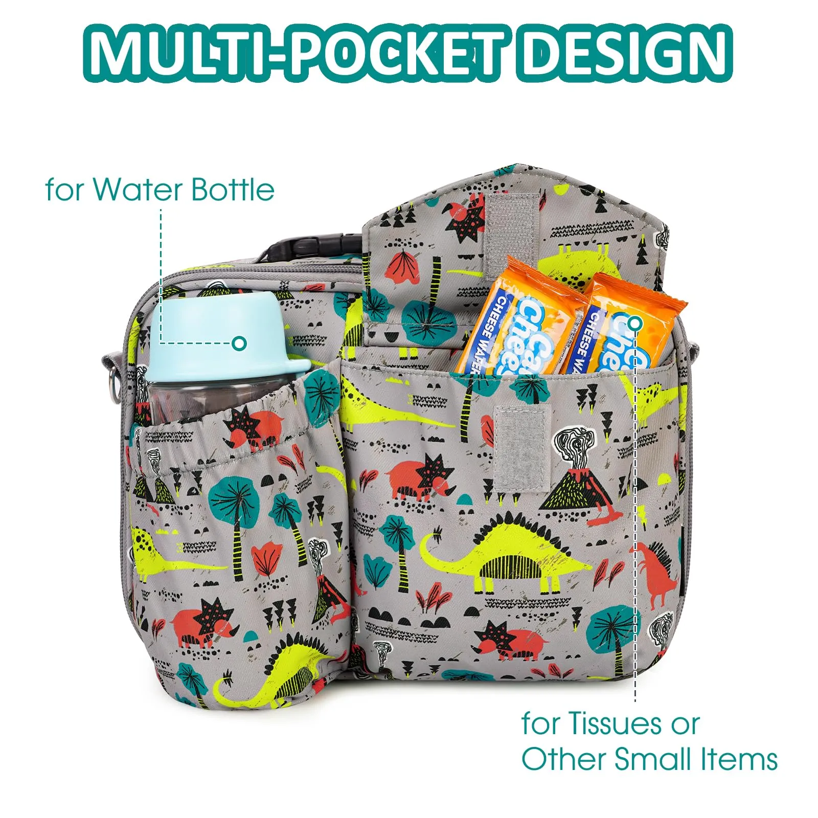 Insulated Kids Expandable Lunch Tote Bag - WF7048