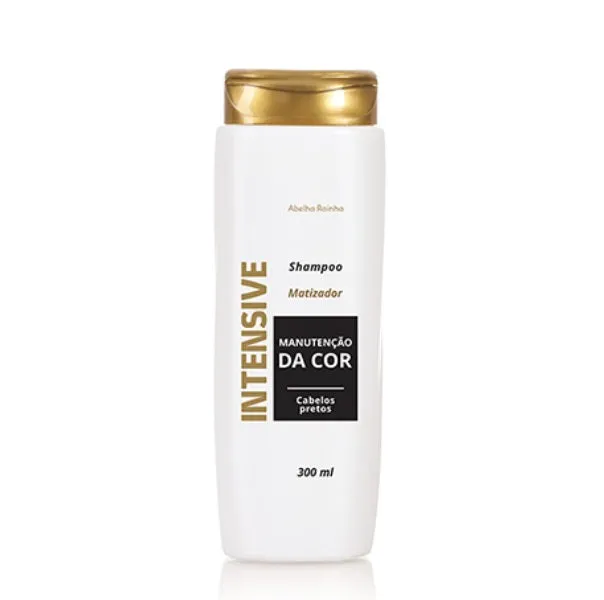 Intensive Black Hair Tinting Color Maintenance Shampoo 300ml - Abelha Rainha