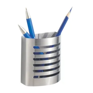 InterDesign Forma Magnetic Pencil Cup, Brushed Stainless Steel