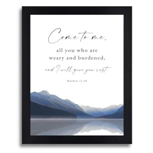 Interio Crafts Bible Verse Wall Frame - Inspirational Jesus Quote Poster for Home and Office Wall Decor - Synthetic Wood, 13x10 Inches.