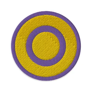 Intersex Pride Circle Embroidered Patch