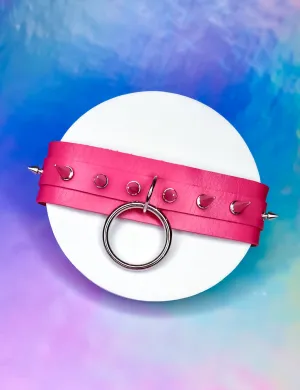 INTO THE UNKNOWN 2.0 CHOKER - HOT PINK