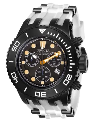 INVICTA Mens Subaqua Specialty Watch - Black Metal - White Silicone - 500M