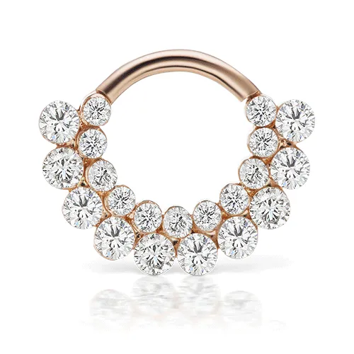 Invisible Diamond Apsara Clicker Earring by Maria Tash in Rose Gold