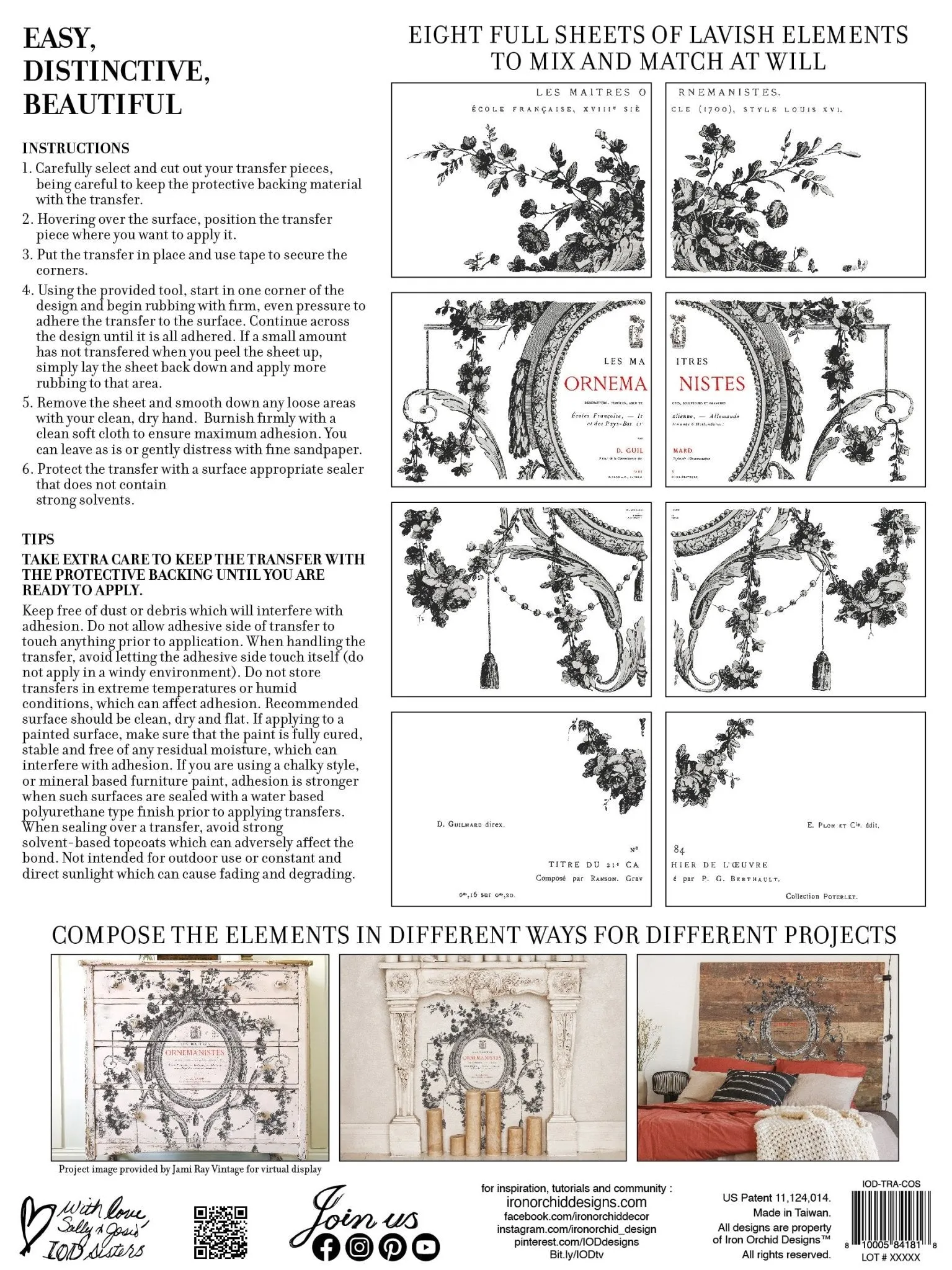 IOD Cosette Decor Transfer - Iron Orchid Designs