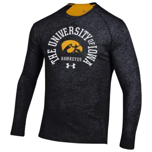 Iowa Hawkeyes Under Armour Gray HeatGear Anti-Odor Loose Long Sleeve T-Shirt