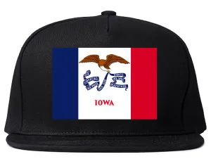 Iowa State Flag IA Chest Mens Snapback Hat