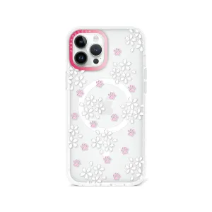 iPhone 12 Pro Max Cherry Blossom Paw Phone Case MagSafe Compatible