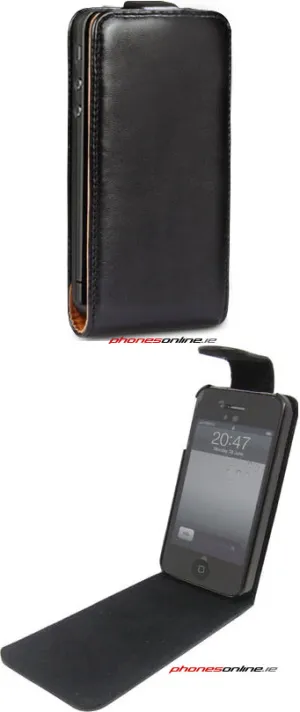 iPhone 4 / 4S Flip Case Black