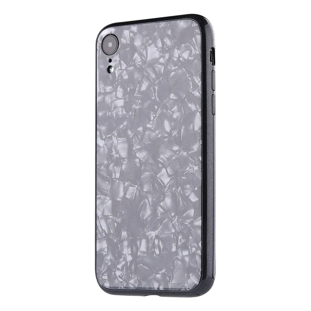 iPhone XR Case - Marble, Tempered Glass Back