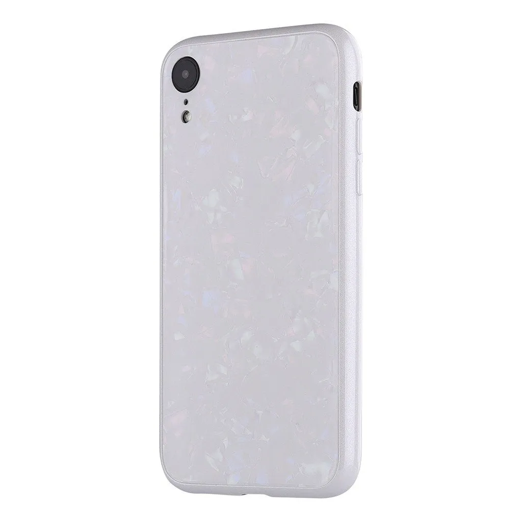 iPhone XR Case - Marble, Tempered Glass Back