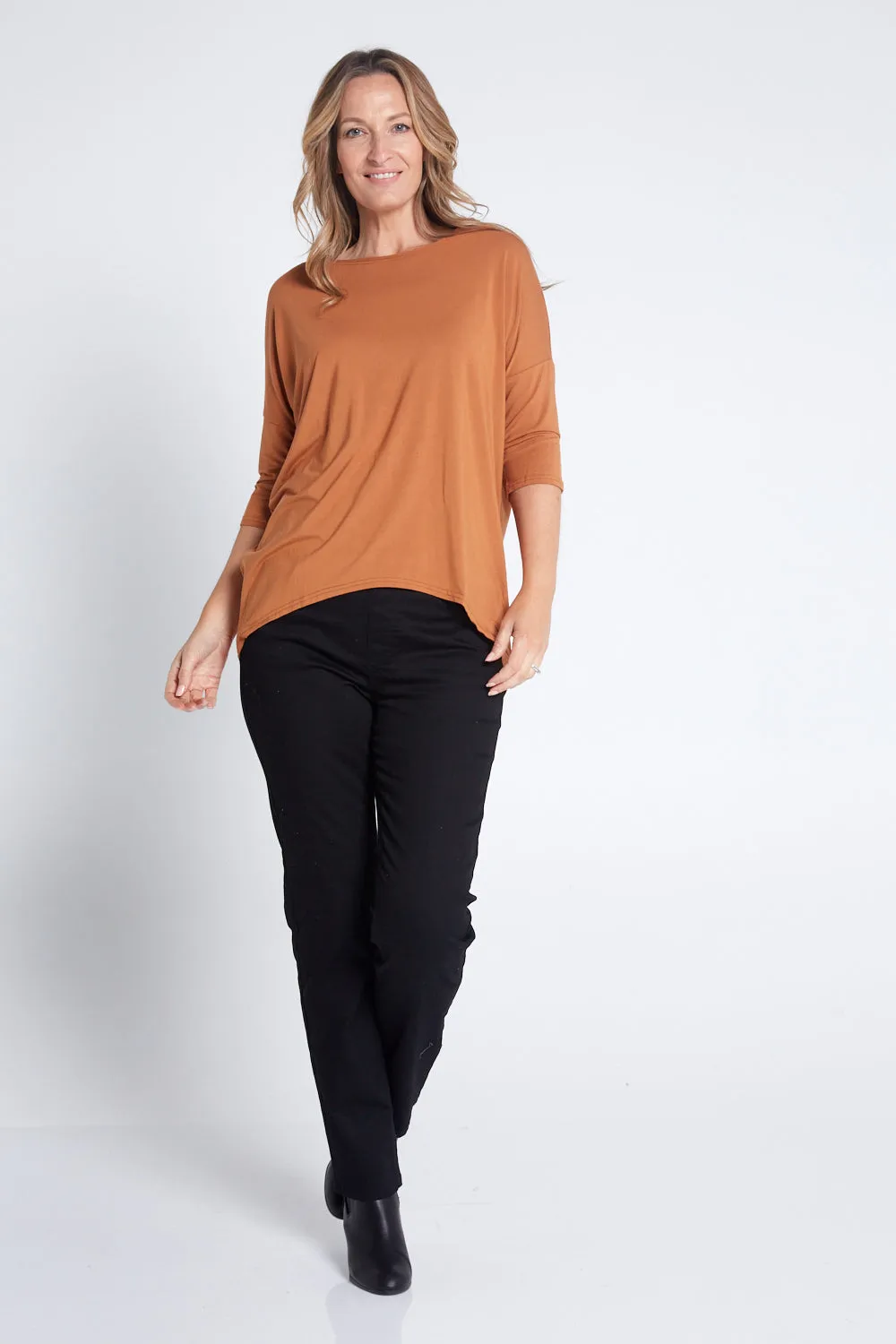 Irena Bamboo Top - Rust