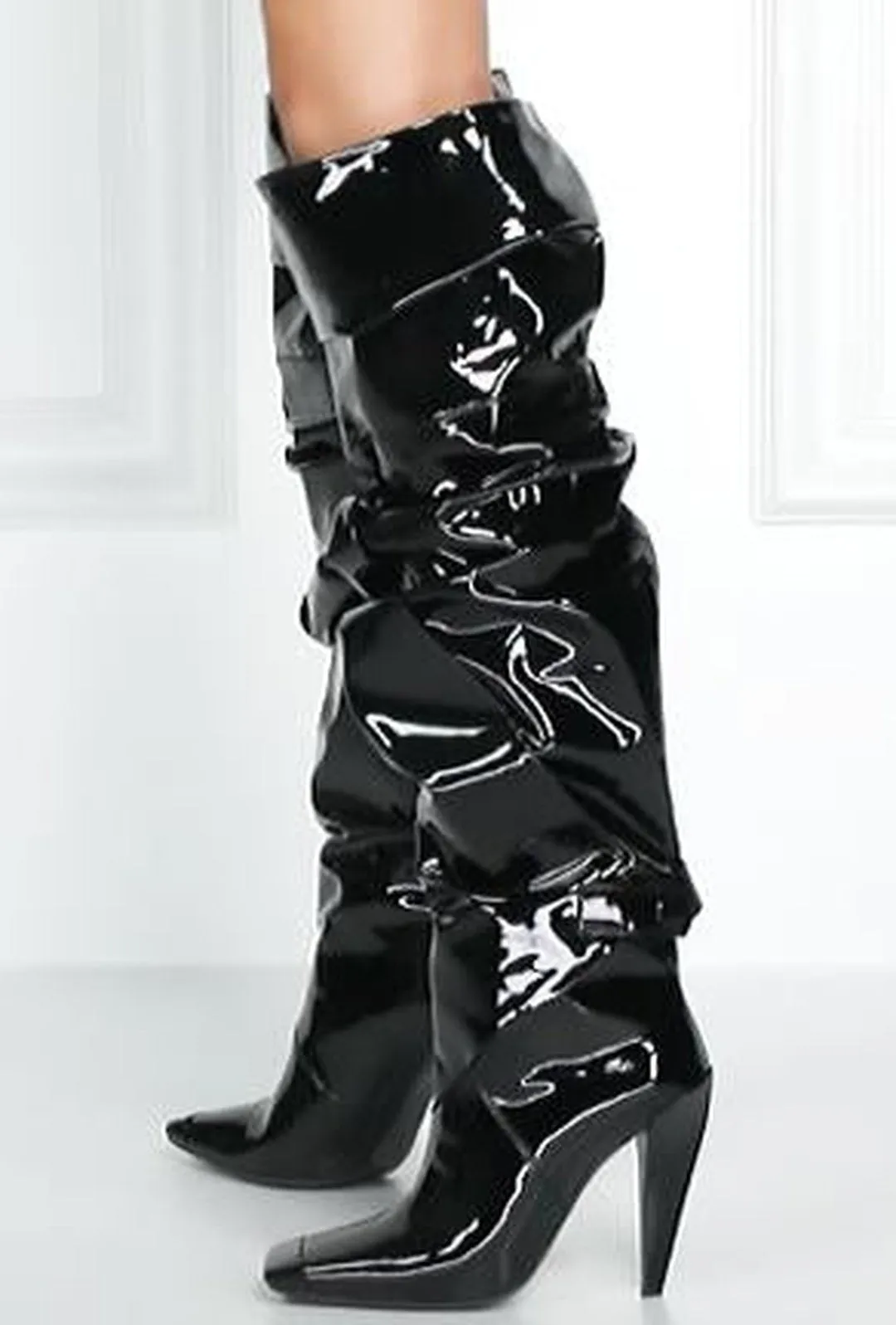 IRENE - SLOUCHY LATEX BOOTS