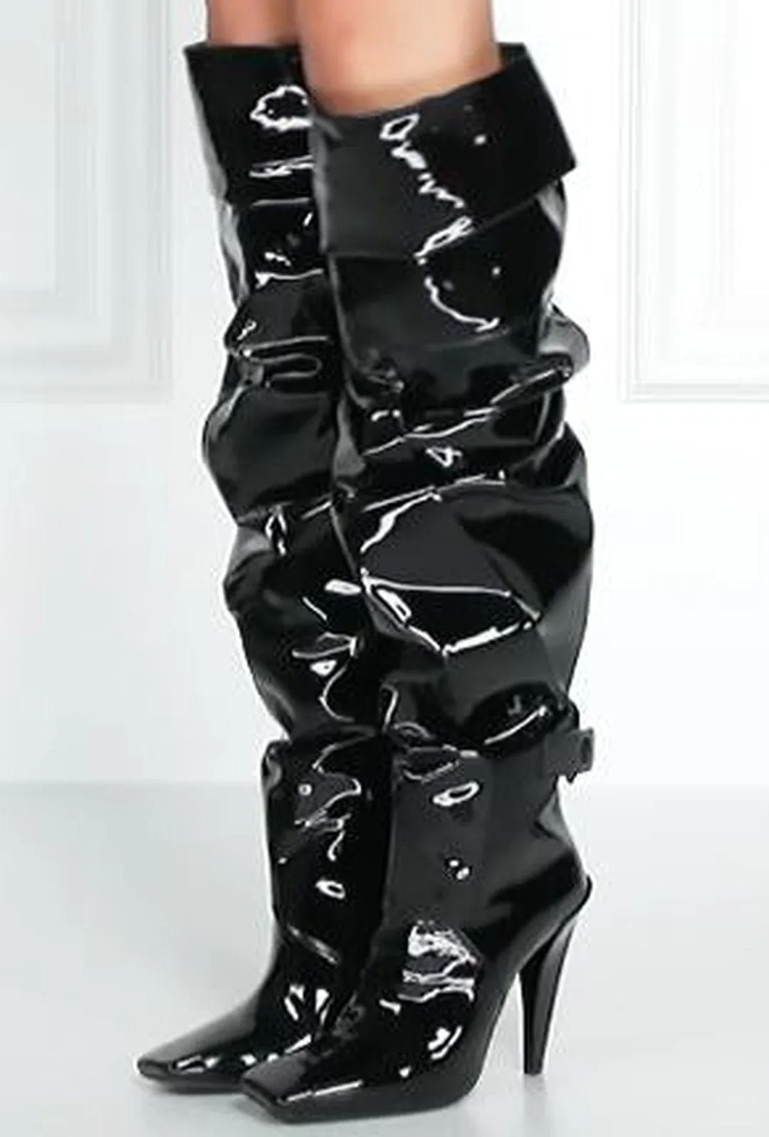 IRENE - SLOUCHY LATEX BOOTS