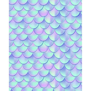 Iridescent Mermaid Scales Printed Backdrop