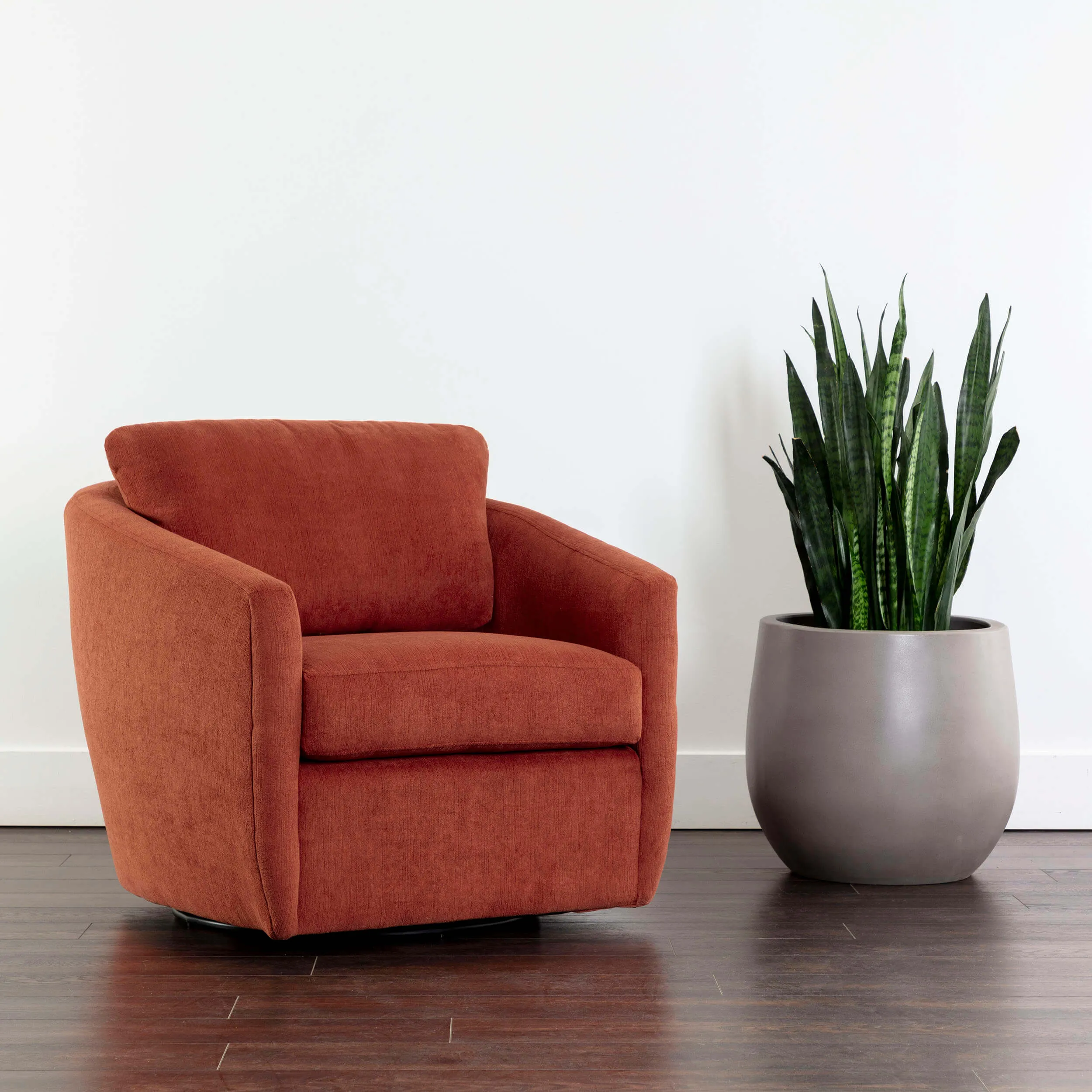 Irina Swivel Chair, Treasure Russet