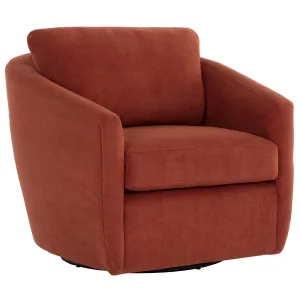 Irina Swivel Chair, Treasure Russet