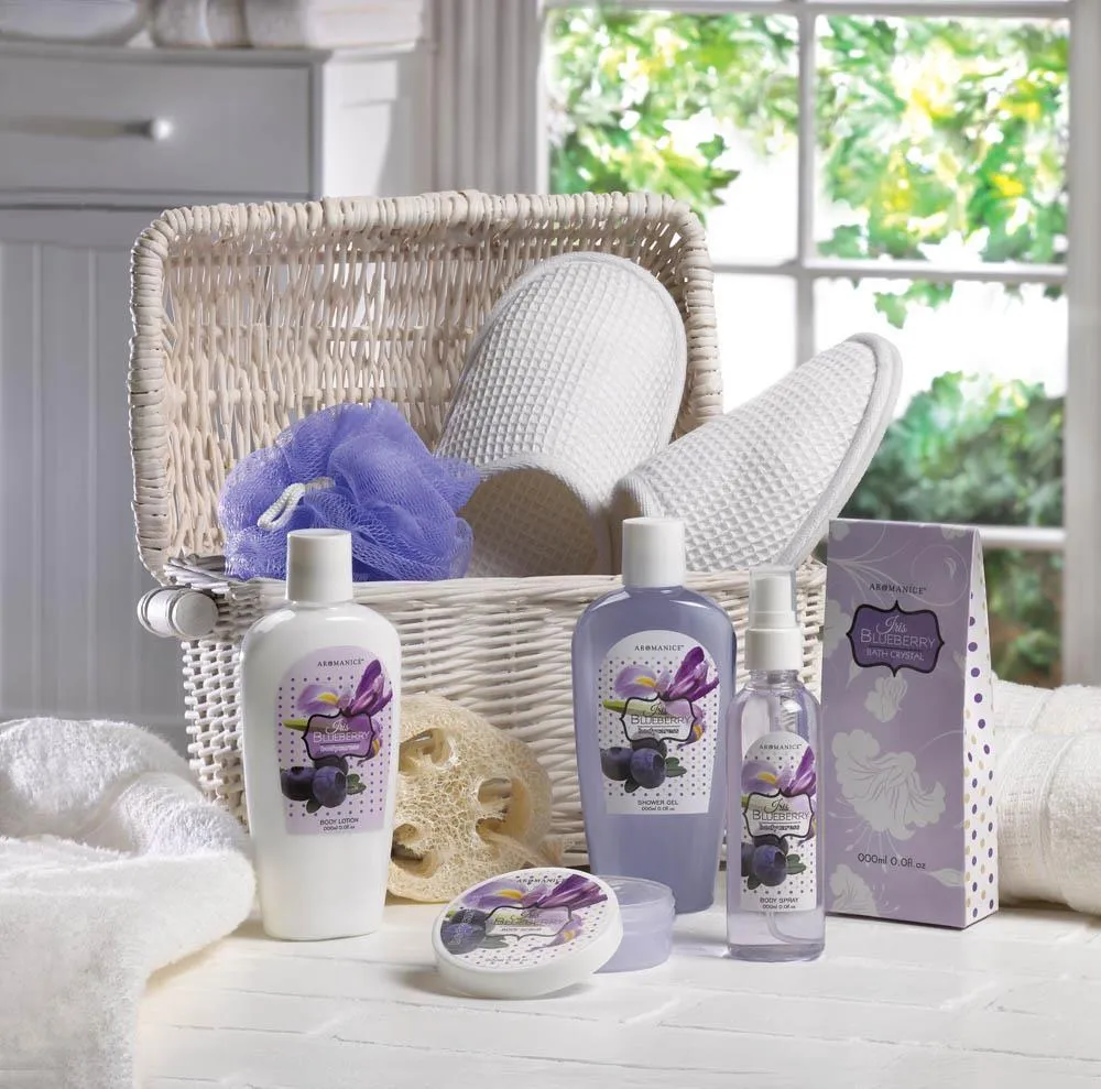 Iris Blueberry Spa Gift Basket