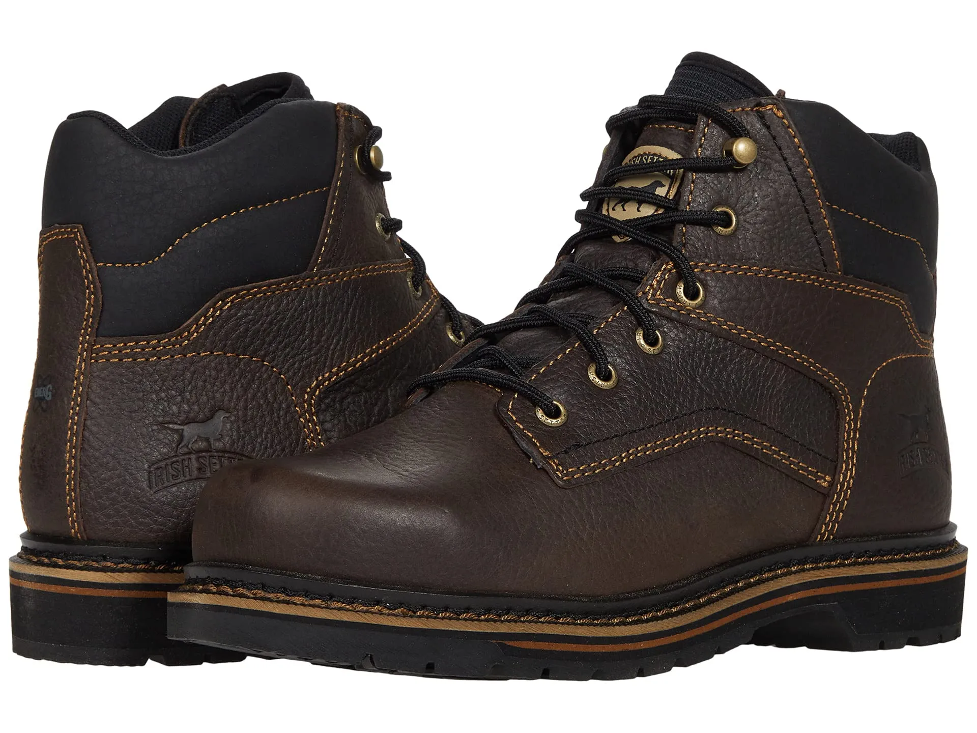 Irish Setter Kittson 6" Steel-Toe Leather Work Boot EH, brown