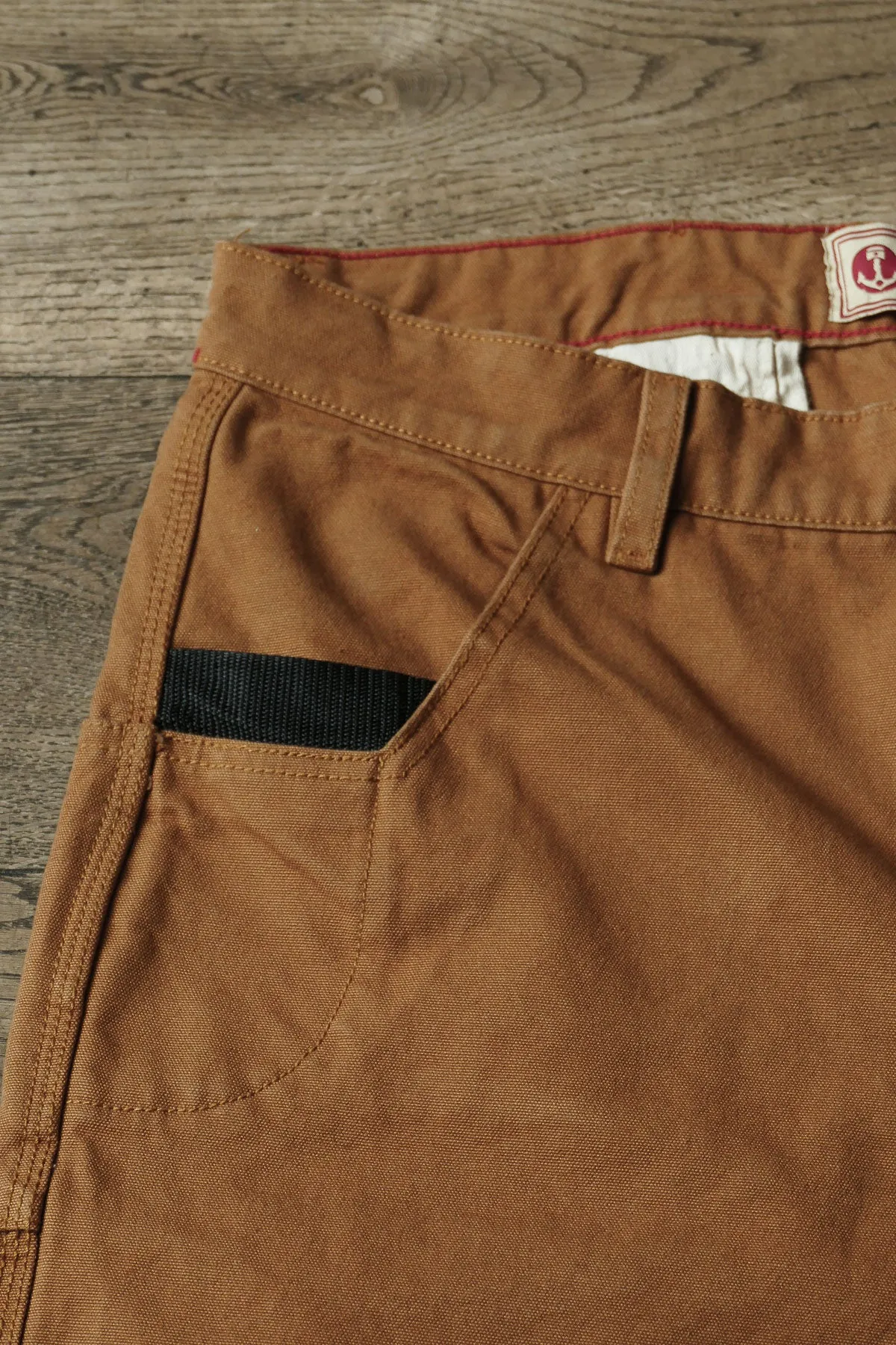 Iron And Resin - Nomad Utility Canvas Shorts in Cognac