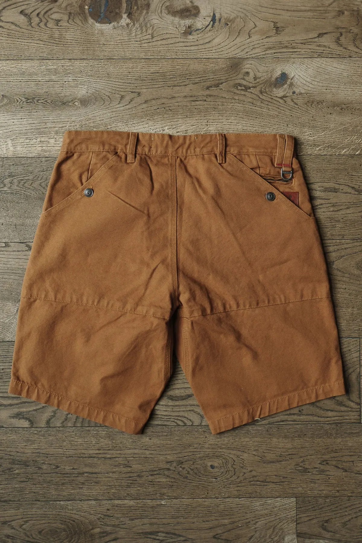 Iron And Resin - Nomad Utility Canvas Shorts in Cognac