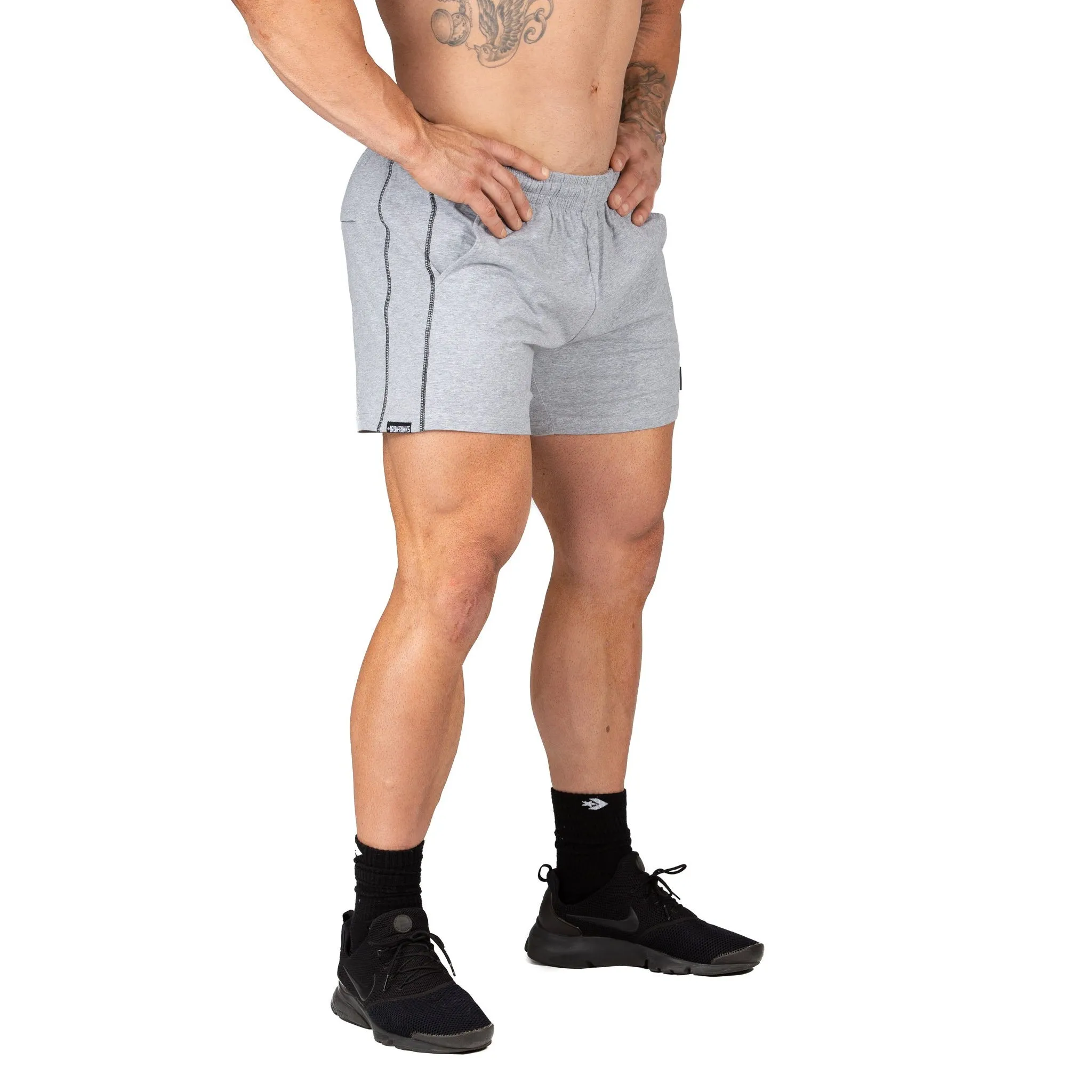 Iron Tanks Men's N1 Classic Shorts II (Marle Grey)