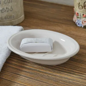 Ironstone Oval Soap Dish