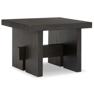 Isaac End Table, Smoked Black