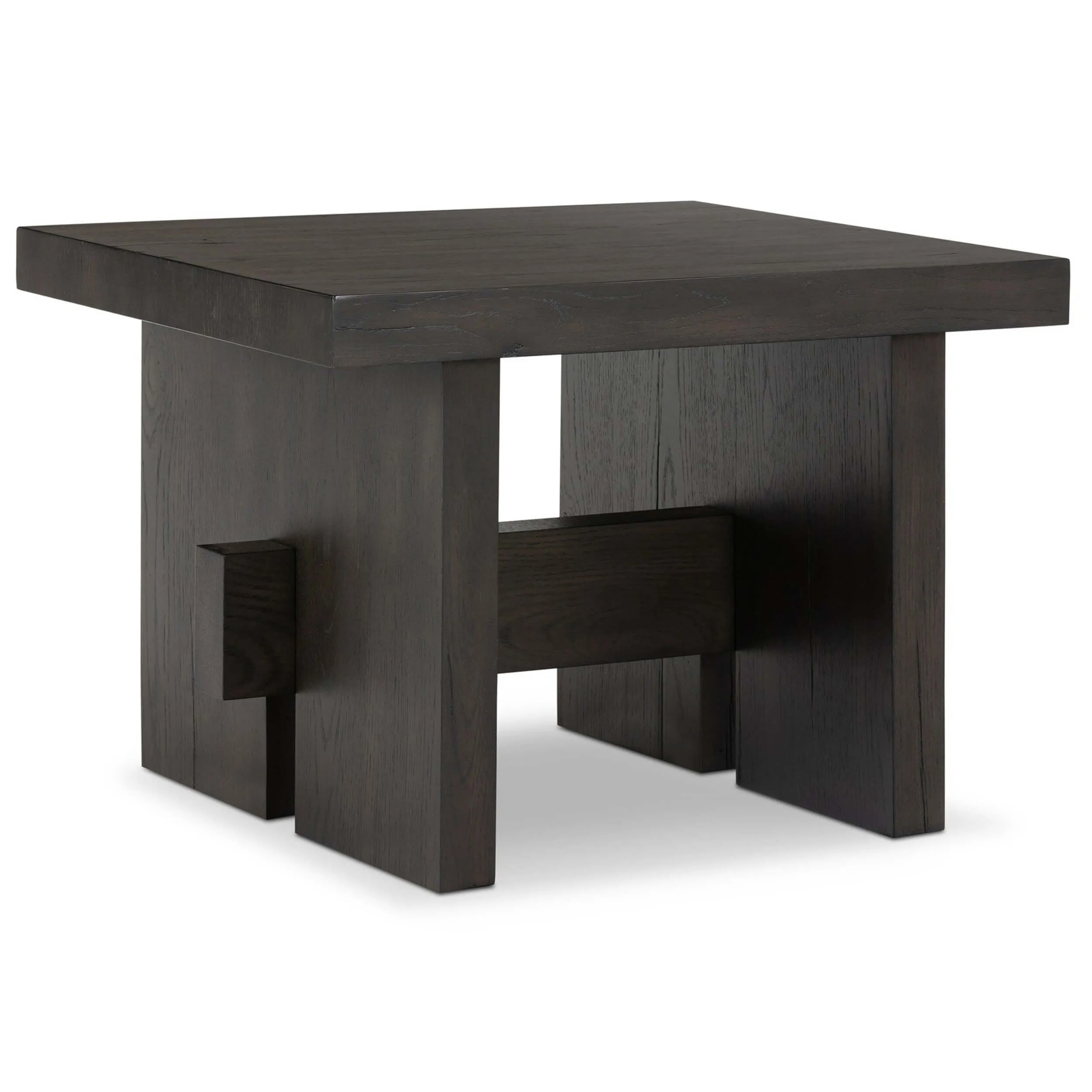 Isaac End Table, Smoked Black