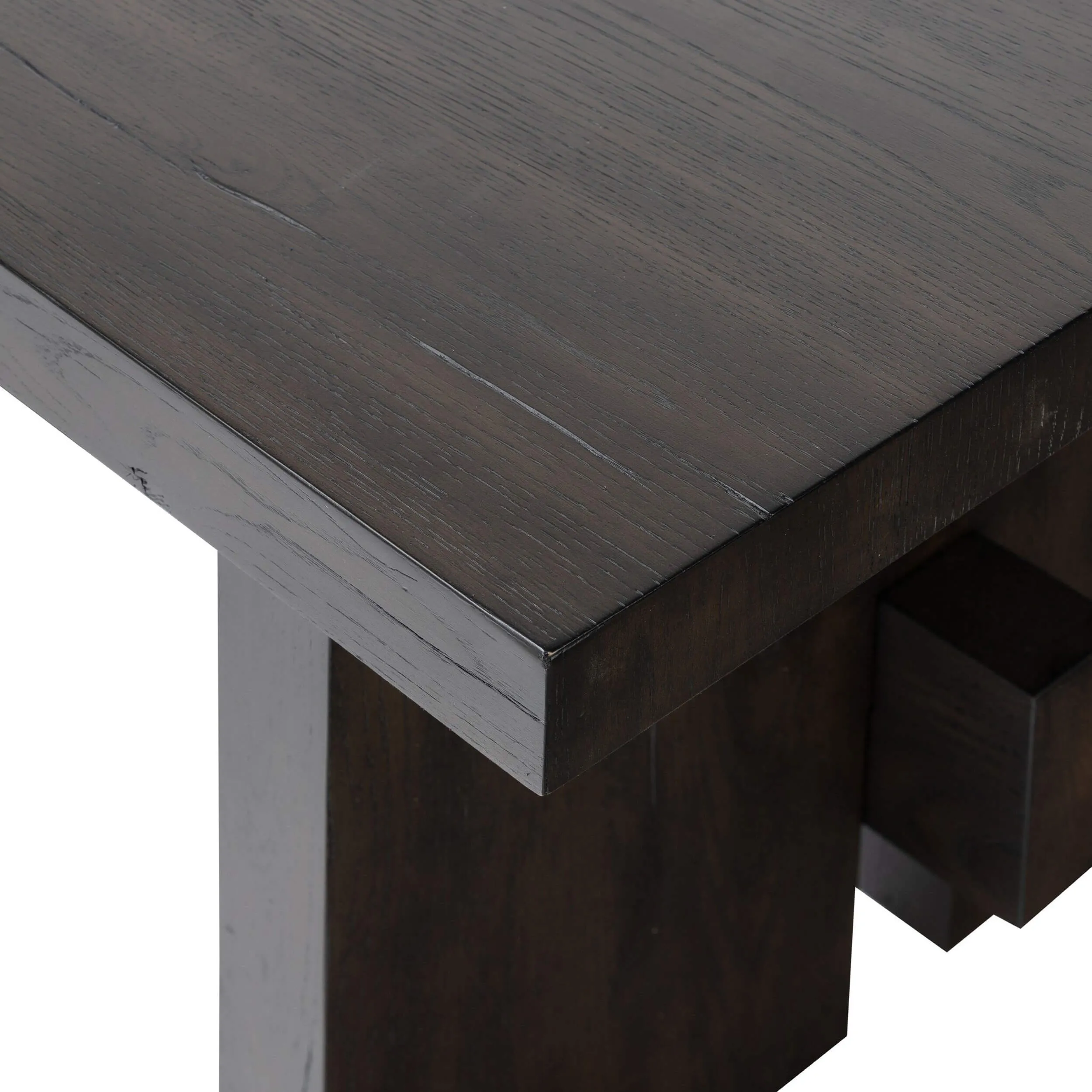 Isaac End Table, Smoked Black