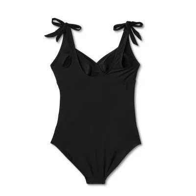 Isabel Maternity Women's One Piece Swimsuit Cutout Swimwear, Black L