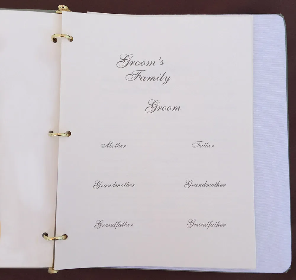 Isabella Wedding Memory Book