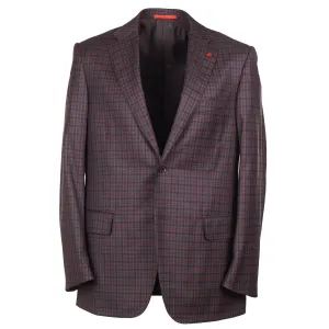 Isaia Super 140s Check Wool Sport Coat