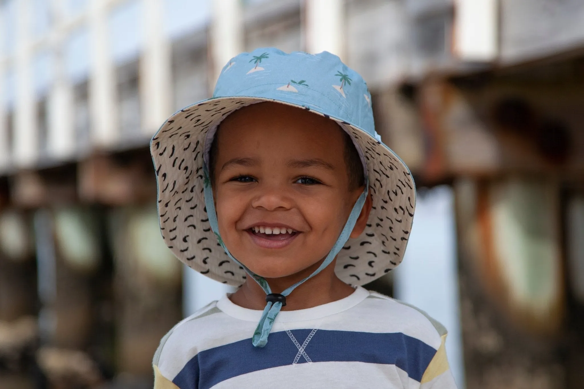 Island Wide Brim Bucket Hat