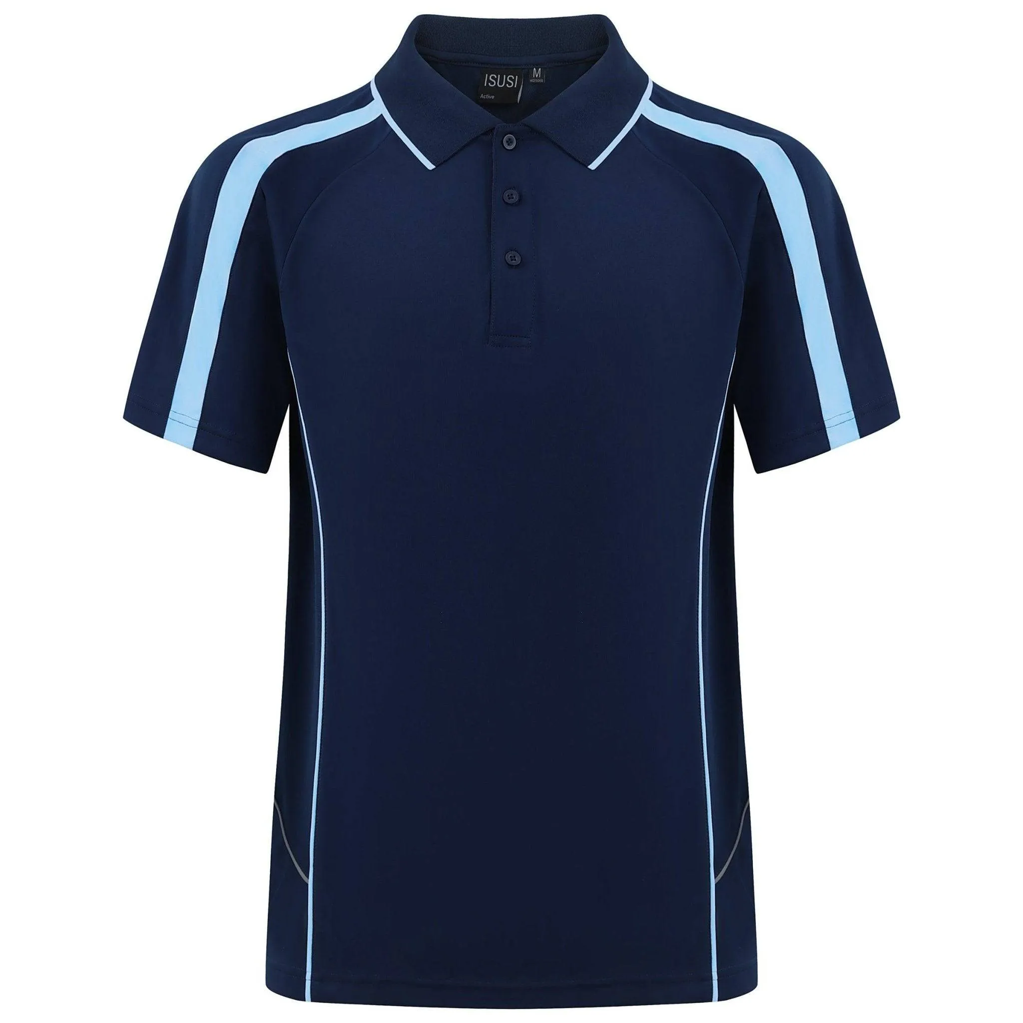 ISUSI Flow Mens Polo Shirts, Short Sleeve