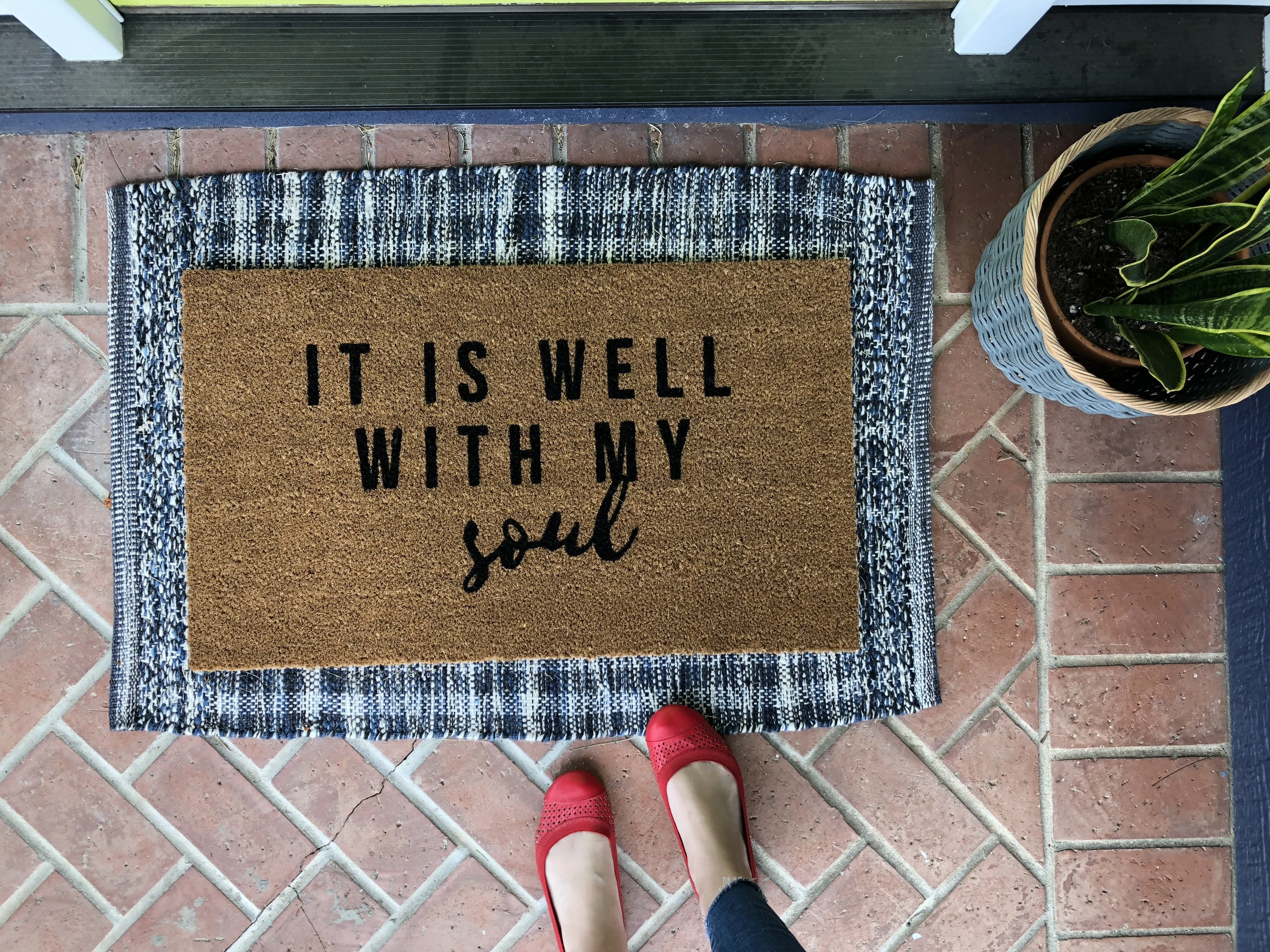 It is well with my soul Religious Doormat