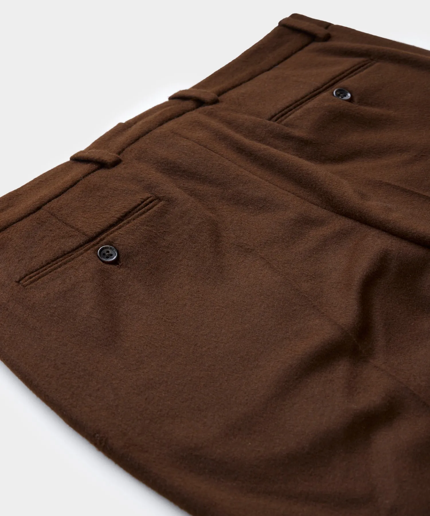 Italian Cashmere Sutton Trouser in Chocolate