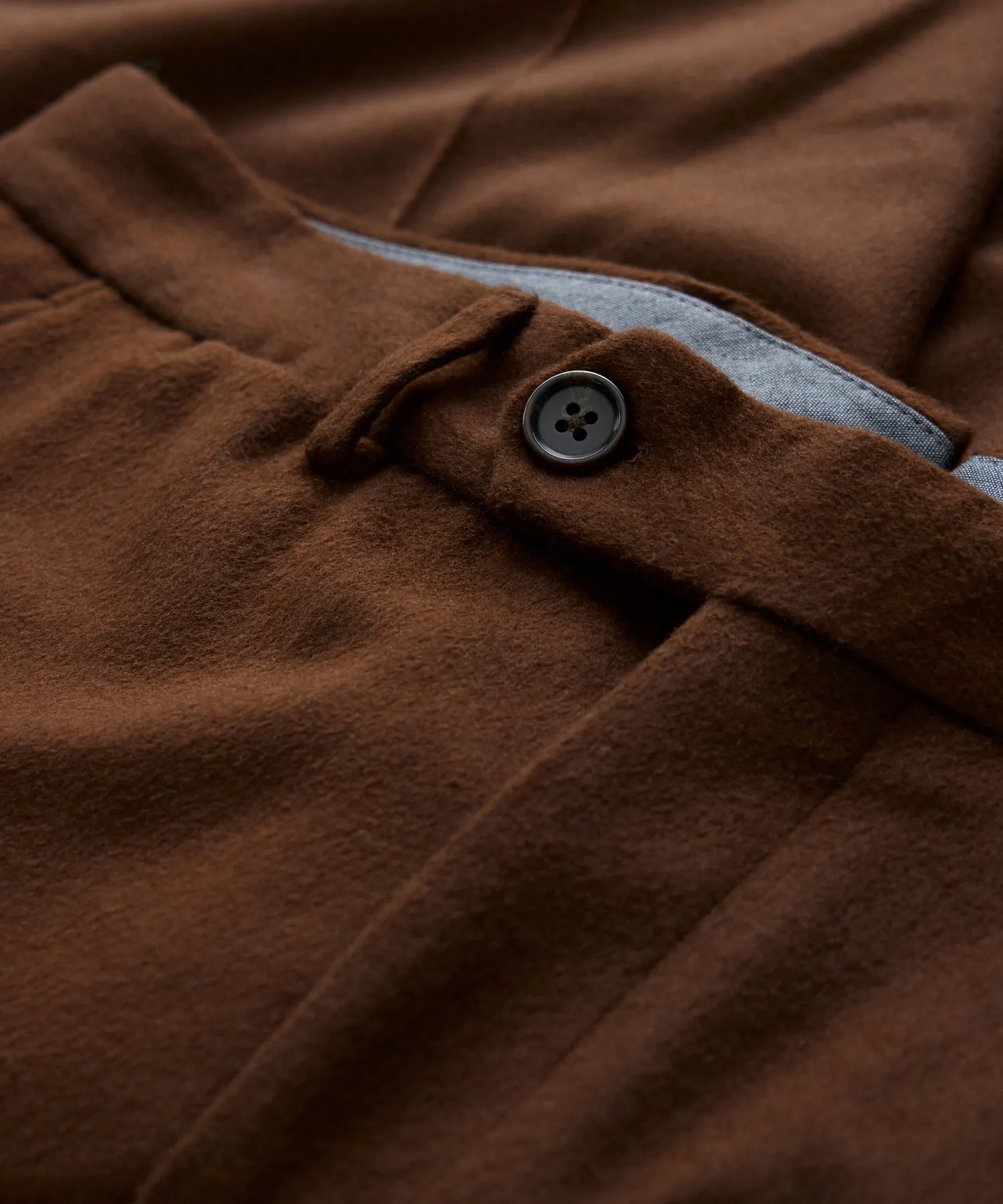 Italian Cashmere Sutton Trouser in Chocolate