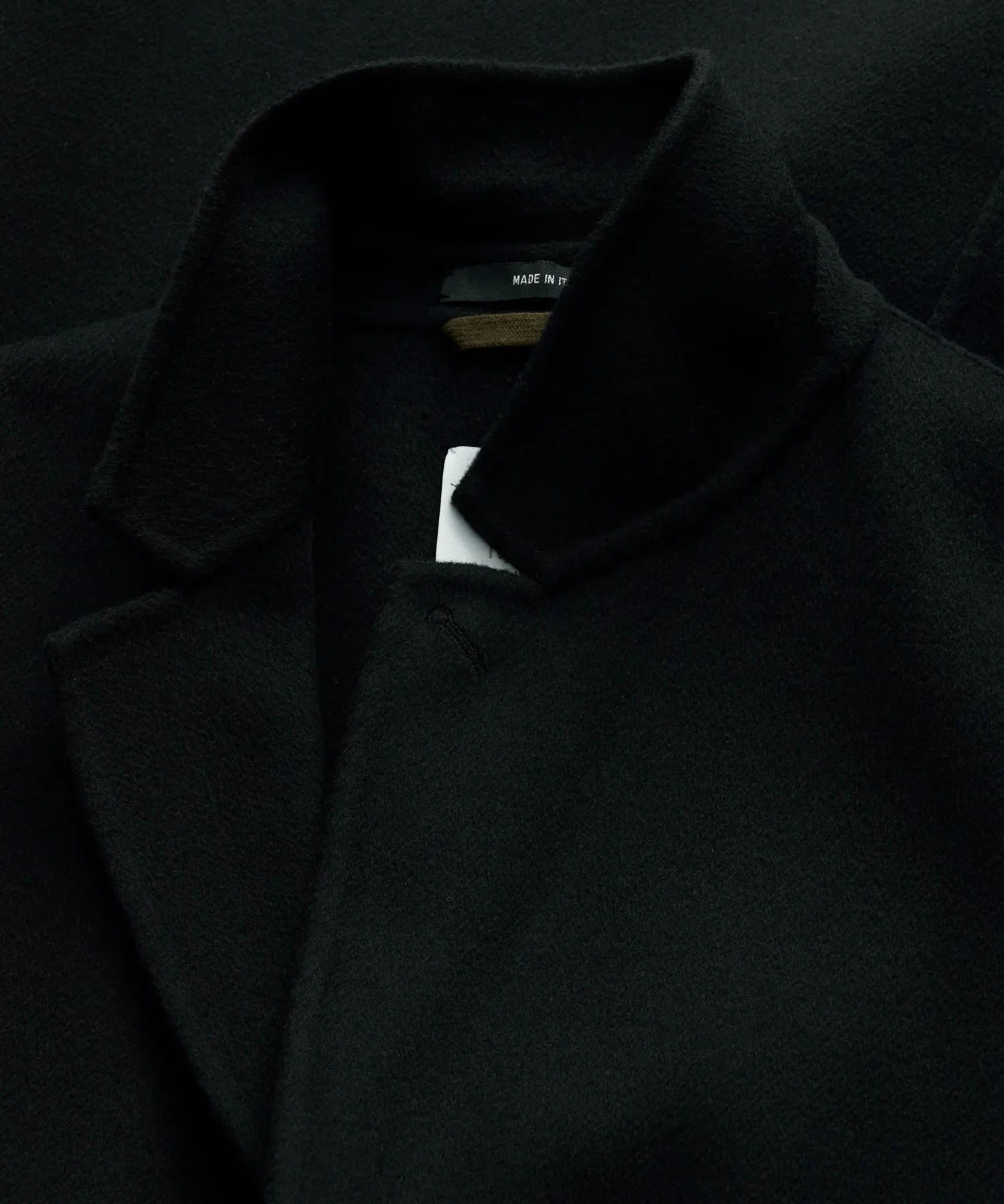 Italian Cashmere Topcoat in Black