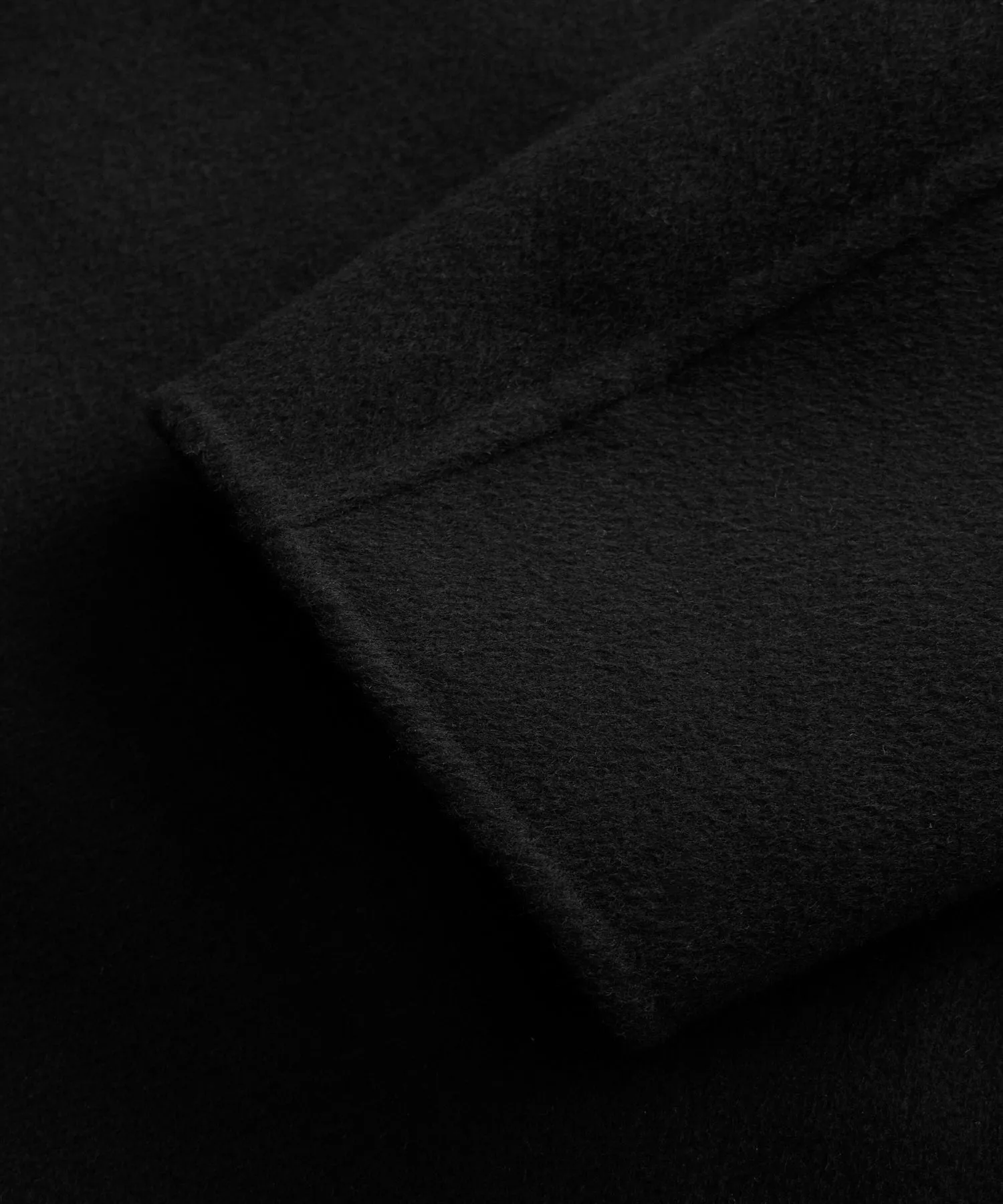 Italian Cashmere Topcoat in Black